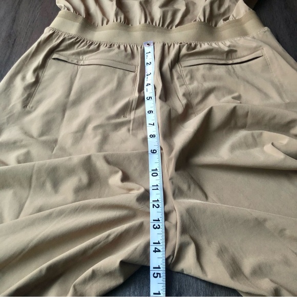 Athleta Brooklyn Heights Wide Leg Jumpsuit Light Brown Size 10 Zip Up - Picture 14 of 14